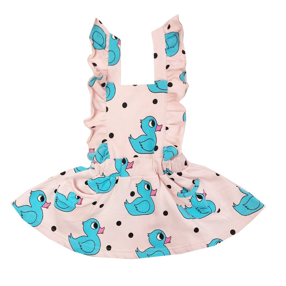 Hugo loves tiki Ruffle Hop scotch dress nwt size 8